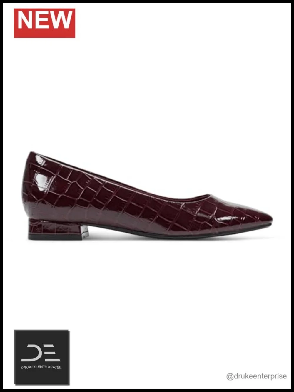 Rockport Women's Tessa Ballet Flats - Soft Leather, Arch Support, Cushioned